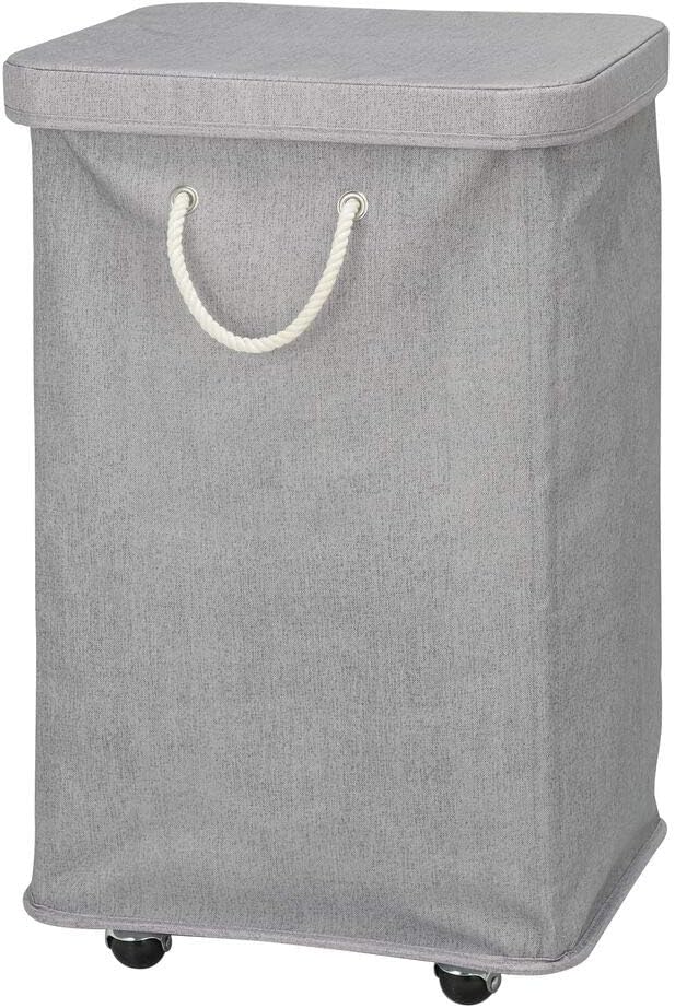 Portable Laundry Hamper with Wheels, Lid and Handles O302
