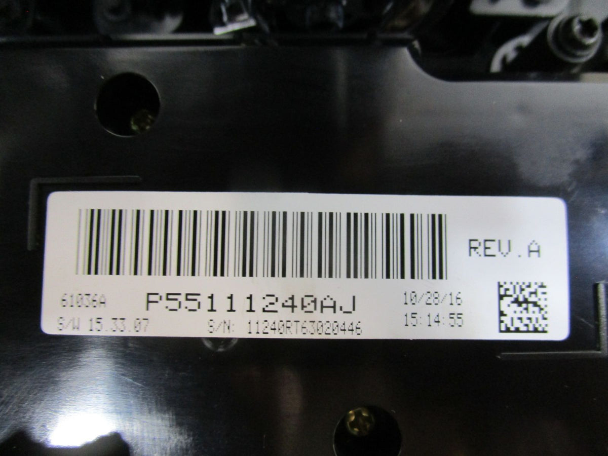 17 18 19 20 2017-2020 Dodge Caravan Front 3 Zone Heater & AC Control Unit O12526
