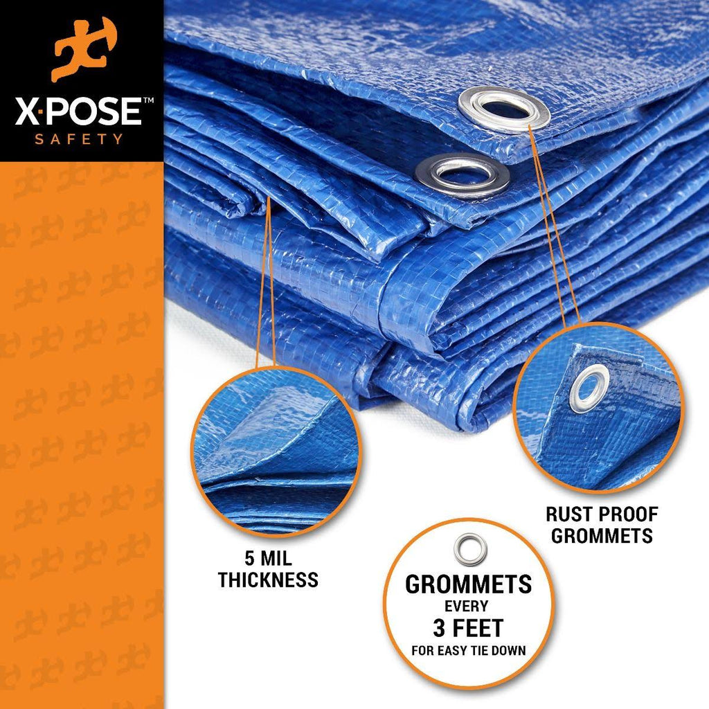 Blue Poly Tarps 10 x 15 Case of 14 W8981