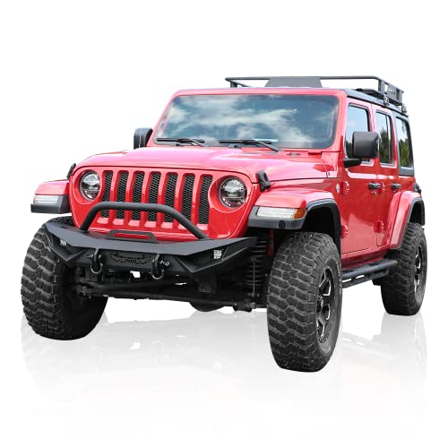 Front Bumper with LED Lights, 2 x D-Rings, Winch Plate H88874
