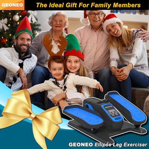 Under Desk Elliptical Machine, Electric Seated Pedal Exerciser with Monitor, Remote Control and 12 Adjustable Speeds D846