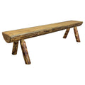 Indoor Outdoor Half Log Bench I89275