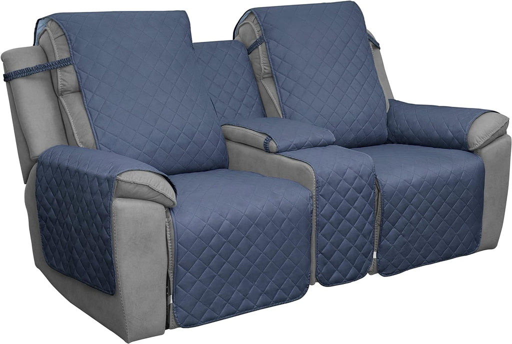 Reversible Loveseat Recliner Cover with Console A337
