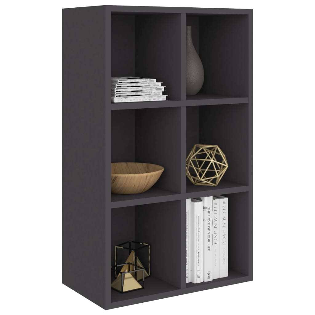Gray Book Cabinet Sideboard Chipboard M397