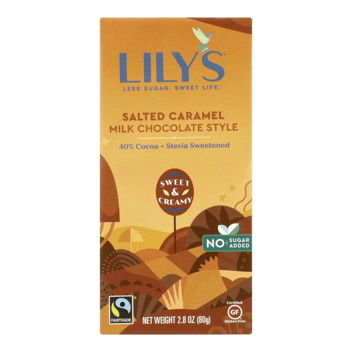 Chocolate Bar Caramelized & Salted Case of 12 2.80 oz A81859