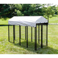 Black Welded Wire Dog Kennel 8 ft. x 4 ft. x 6 ft Z310723