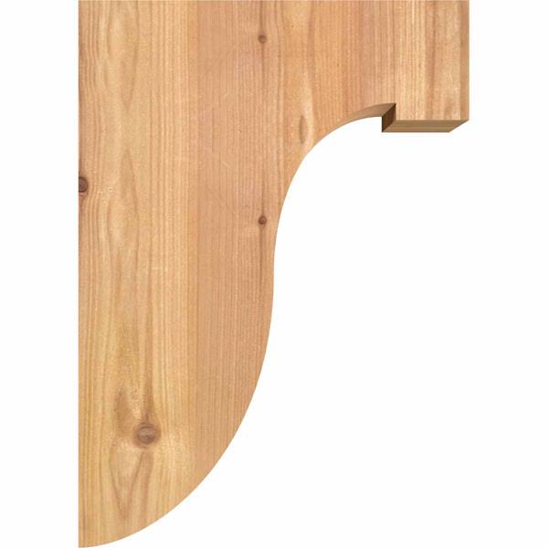 5 1/2x22W x 10x22D x 14x22H Western Red Cedar Corbel M2287