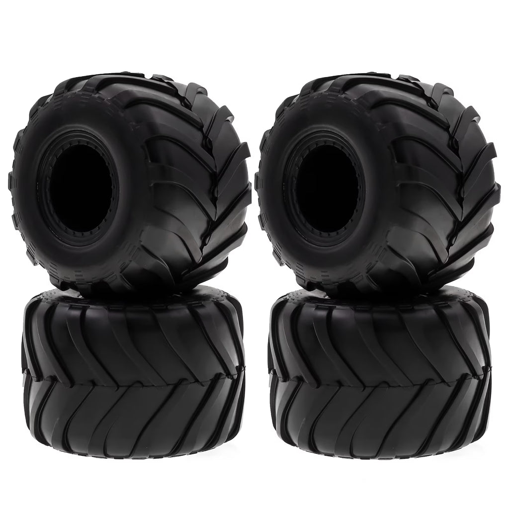 Black Rubber Car Tires 4PCS 72*49mm H302
