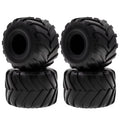 Black Rubber Car Tires 4PCS 72*49mm H302