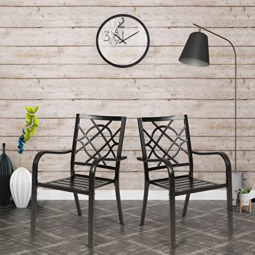 5-Piece Outdoor Wrought Iron Chairs and Table Patio Dining Furniture Set R227166
