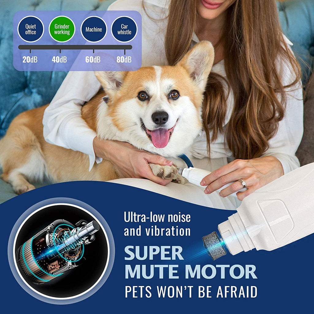 Rechargeable Electric Pet Nail Grinder with 3 Size Ports P245418