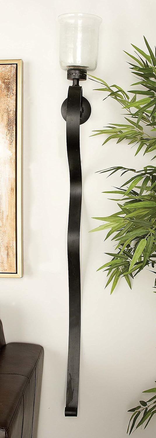 Metal Glass Wall Hurricane D45027