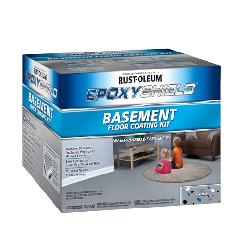 Gray Satin Epoxy Floor Coating Kit, Gallon U3682