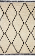 Cream Charcoal 2'7 x 8'0 Rug Q764