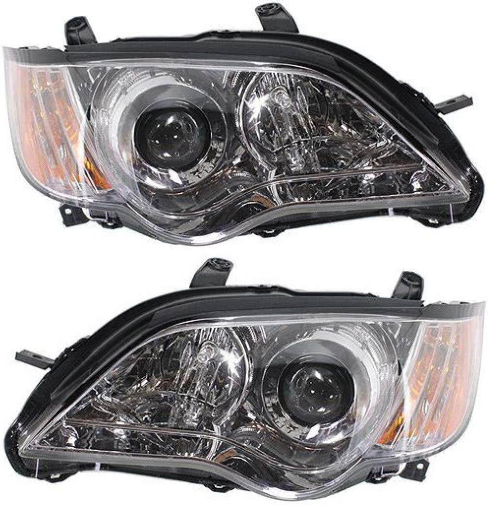 Subaru Legacy Headlight Assembly 2008 2009 Pair R8478