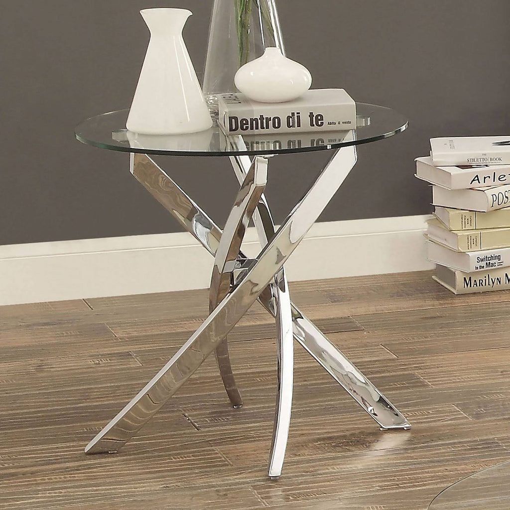 Chrome End Table I30821
