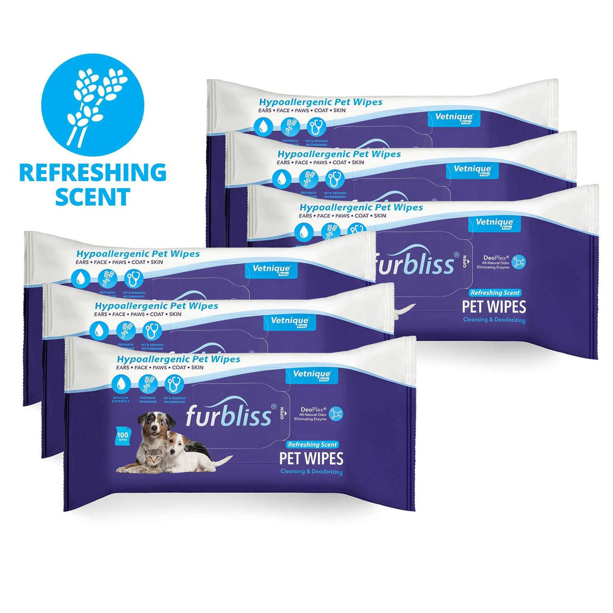 Hygienic Pet Wipes for Dogs & Cats C11586