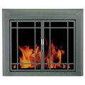 Small Glass Fireplace Doors D393