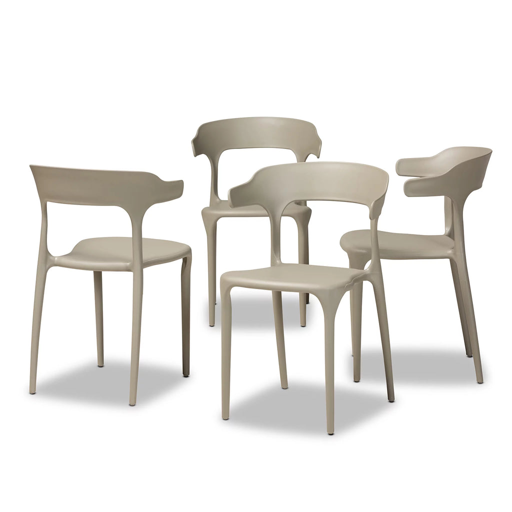 Beige Dining Chair Set of 4 V954183