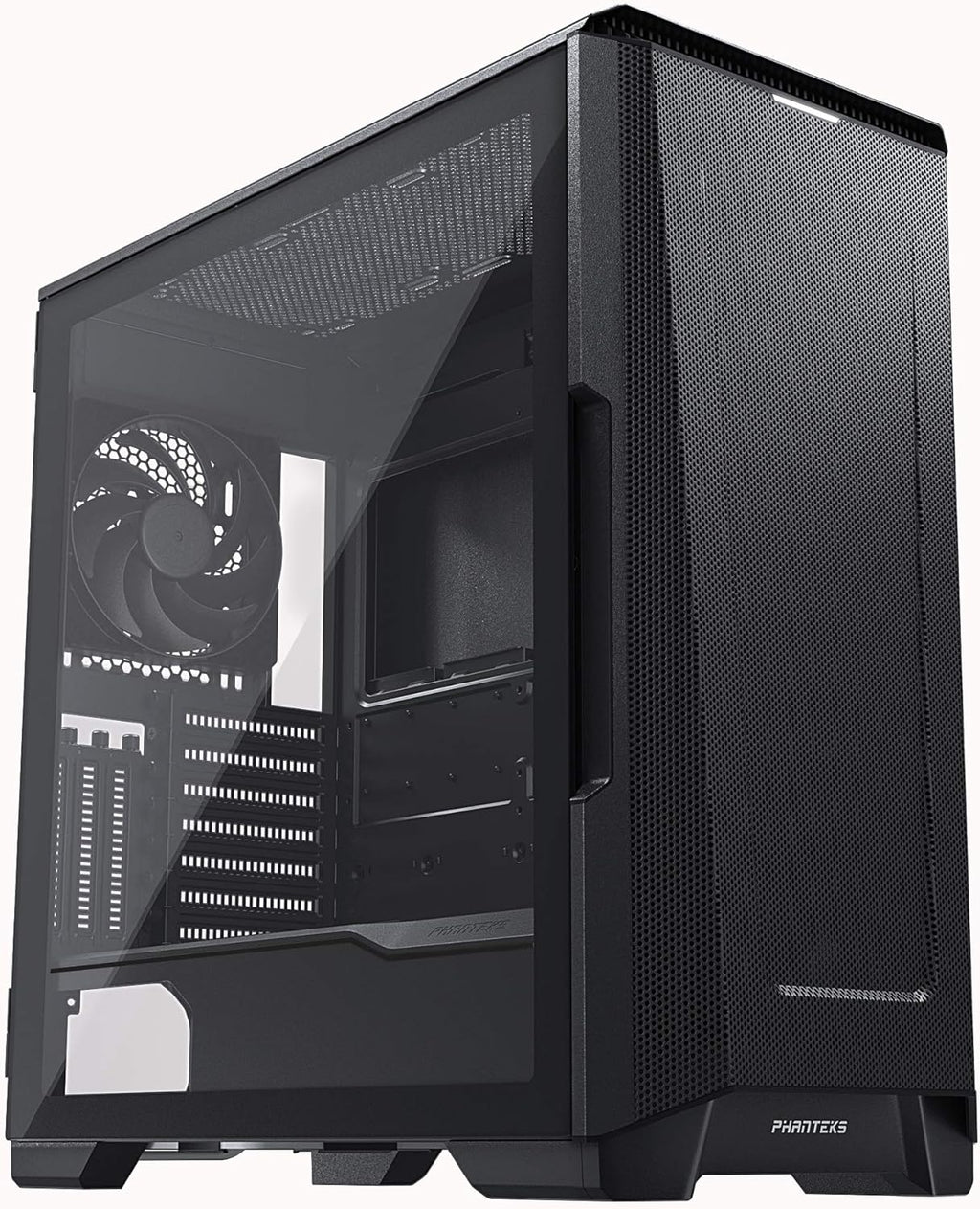 White ATX Mid-Tower Mesh Case with Tempered Glass W1649