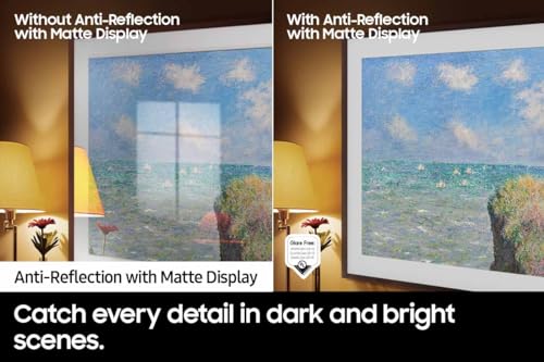 43 Inch 4K Smart Quantum HDR TV with Modern Brown Bezel Y689