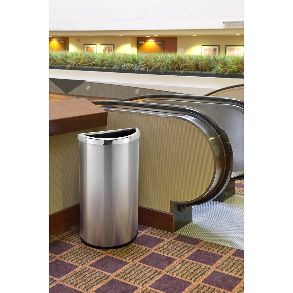 8 Gallon Stainless Steel Trash Can G35415