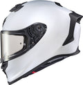 Matte Pearl White Solid Motorcycle Helmet T697917