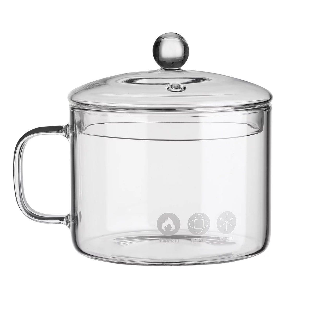 Heat-resistant Glass Pot with Handle G6843