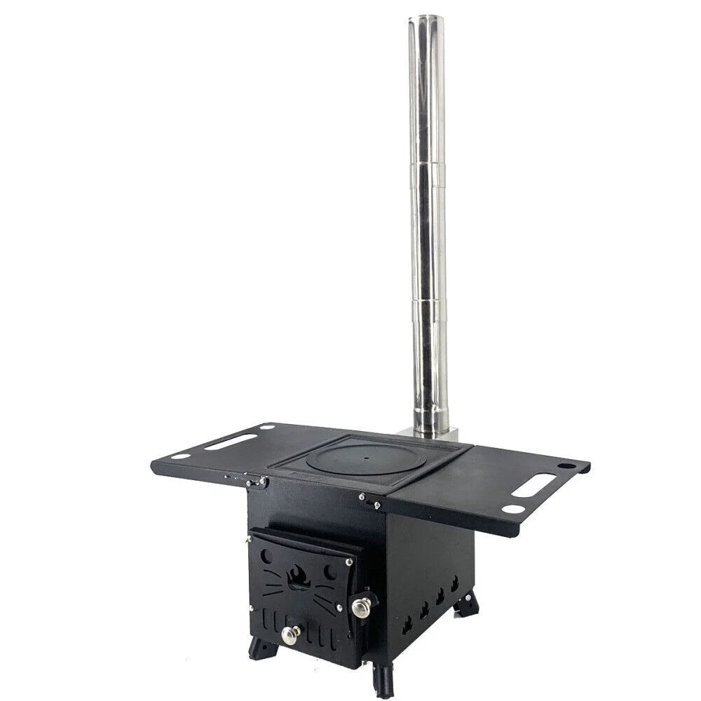 Portable Wood Burning Stove with Chimney Pipe T333