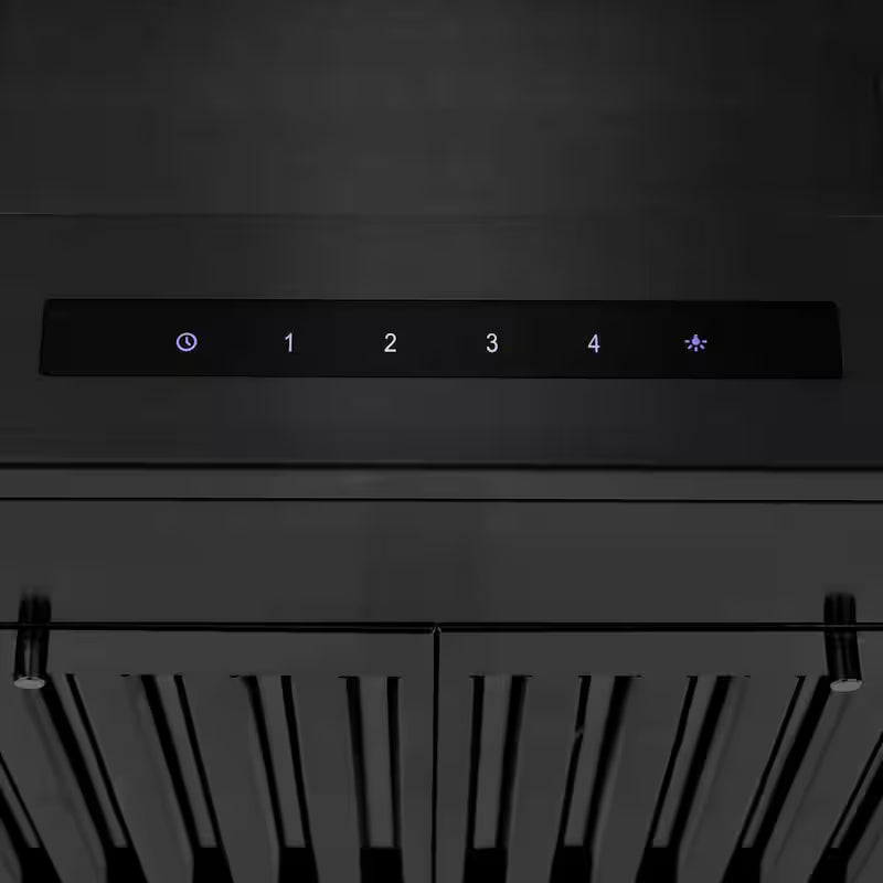Black Stainless Steel Wall Mount Range Hood F600819