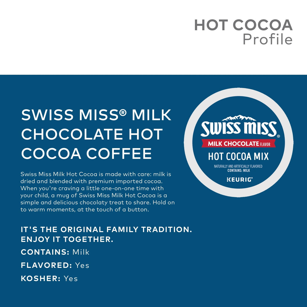 Milk Chocolate Hot Cocoa K-Cup Pod 16 Count O177461
