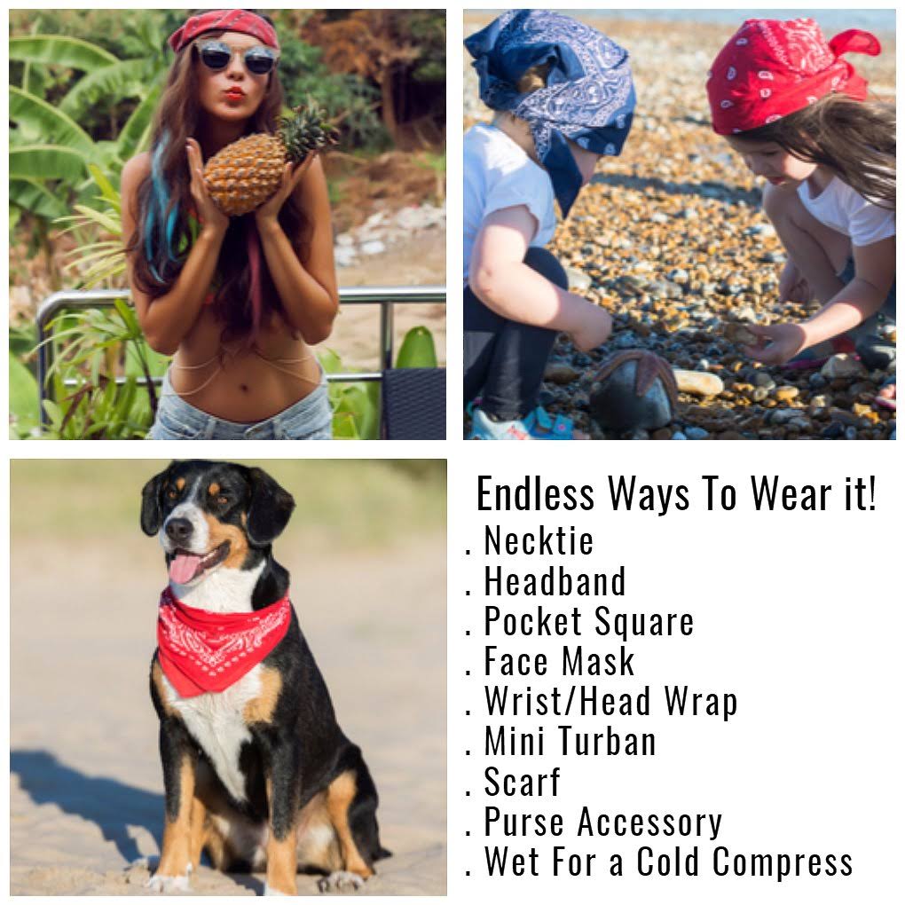 240 Pack 100% Cotton Bandana N35815