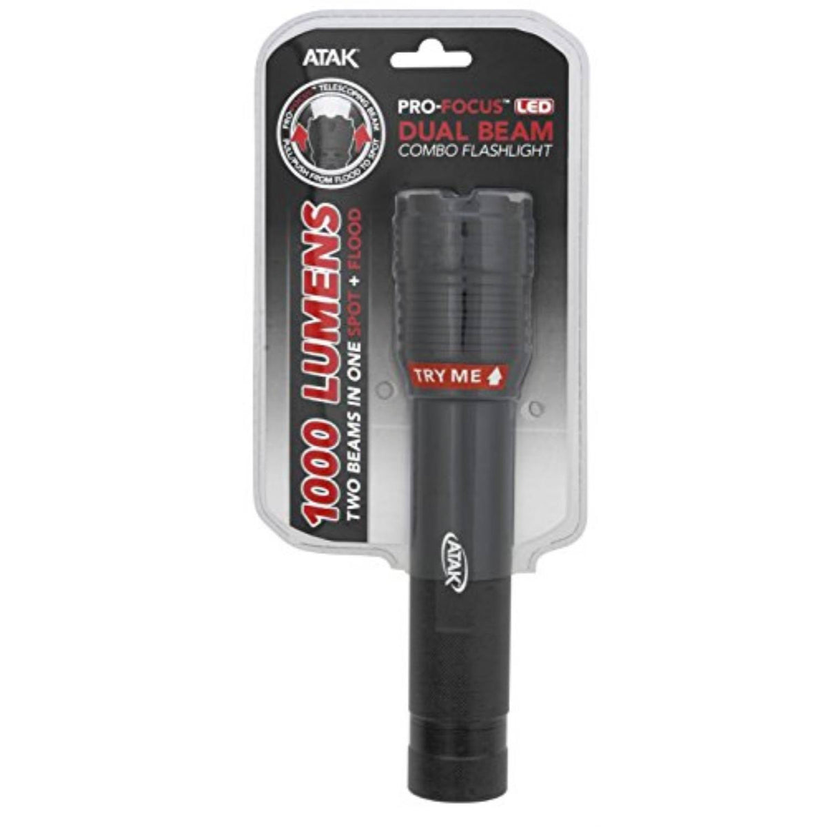 1000 Lumen Heavy Duty Black Flashlight Z644562