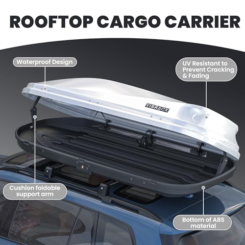 Heavy Duty Hard Shell Waterproof Rooftop Cargo Box, 62 x 31 x 15 Inches, 16 Cubic Feet N179240