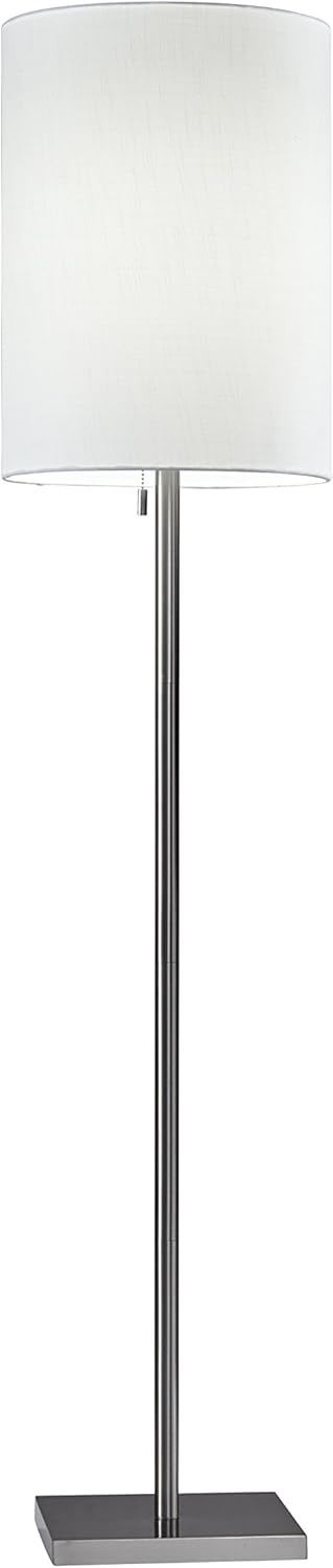 Antique Brass Beige Floor Lamp Y67128