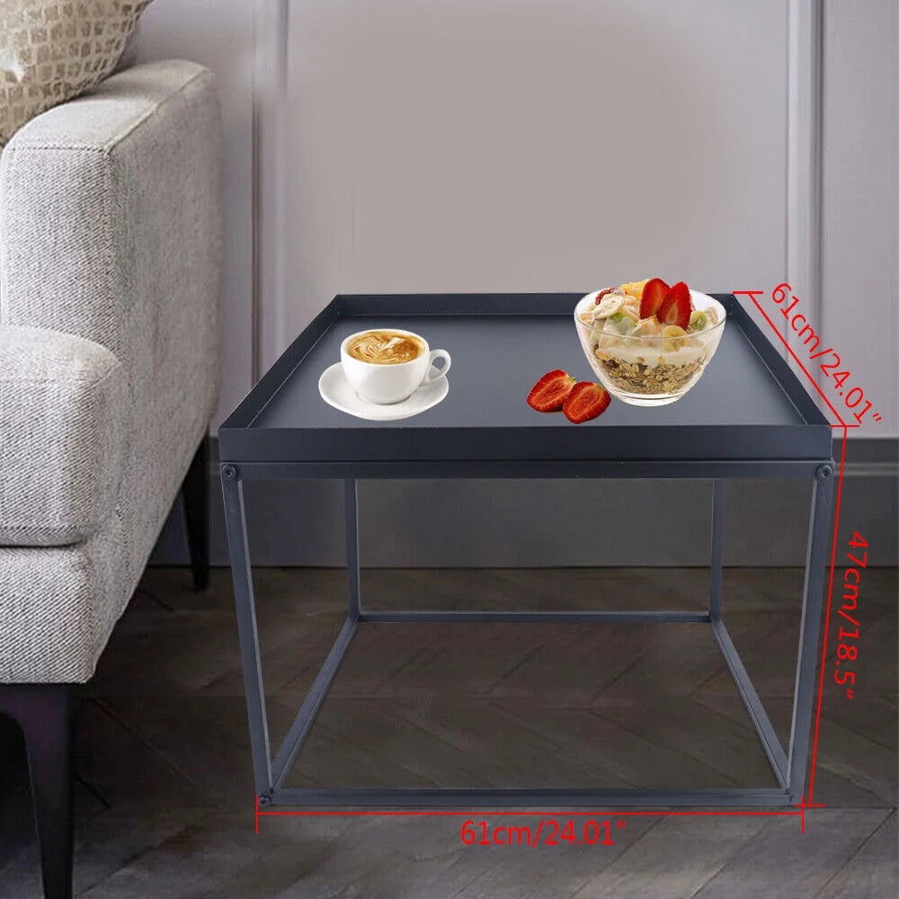 24" Square Metal Coffee Table W8306