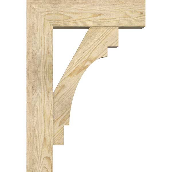 Rough Sawn Bracket with Offset Brace, Douglas Fir Q943