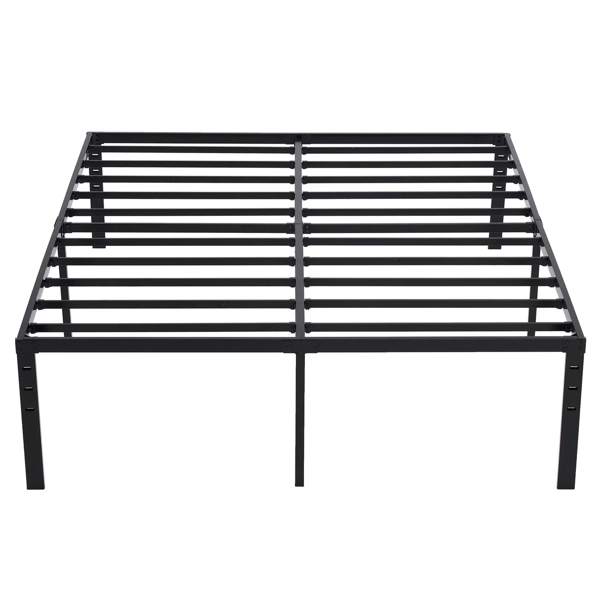 Black 14-Inch Tall Cal-King Metal Platform Bed Frame W771