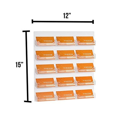 15 Pocket Wall Mount Business Card Holder Display A194994