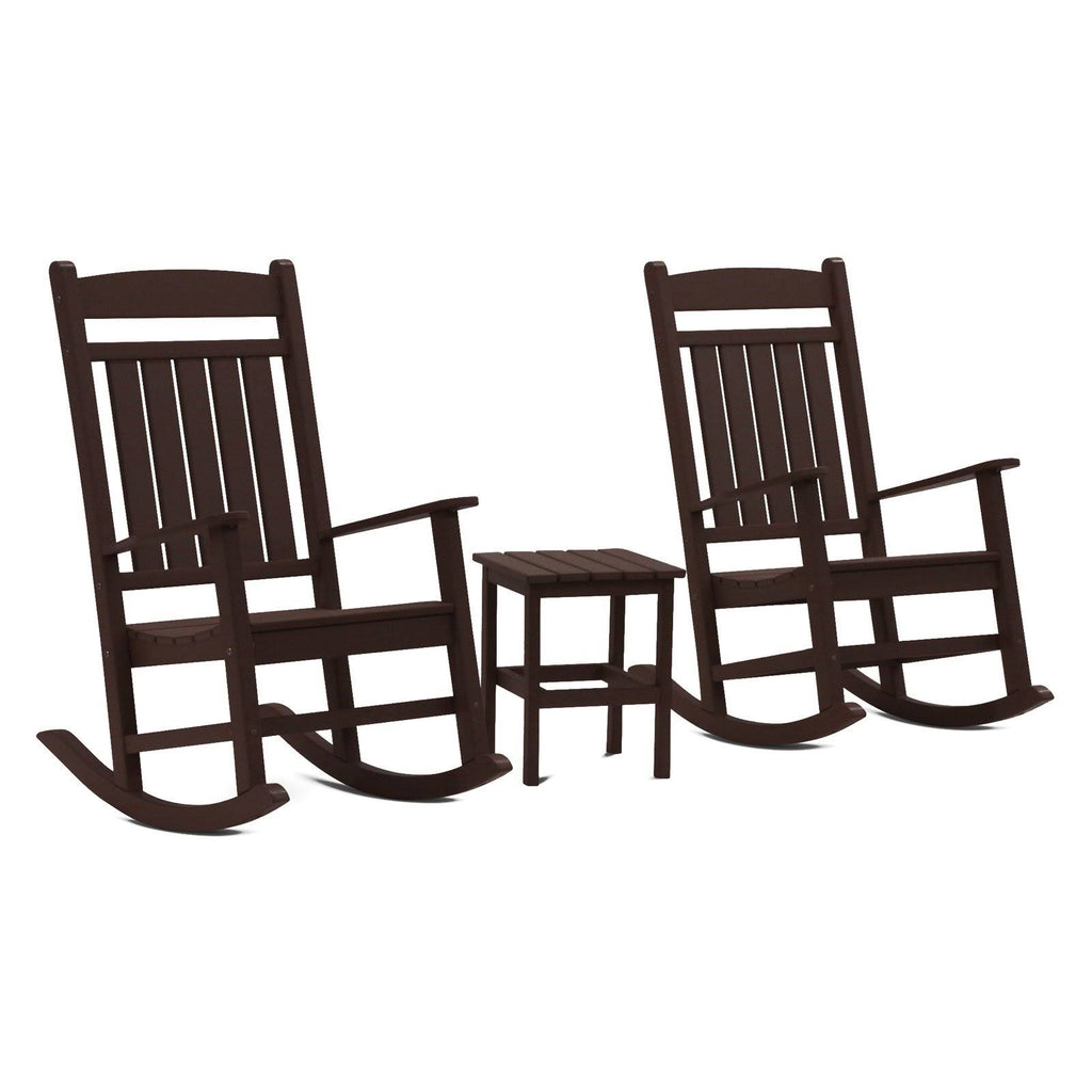 3 pc. Rocking Chair Set Chocolate T1963