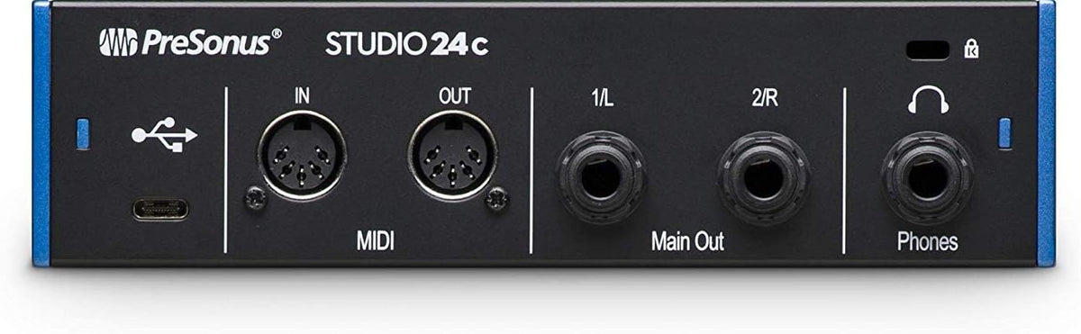 2x2 USB Type-C Audio Interface with Multimedia Monitors and Microphone Isolation Shield Z693796