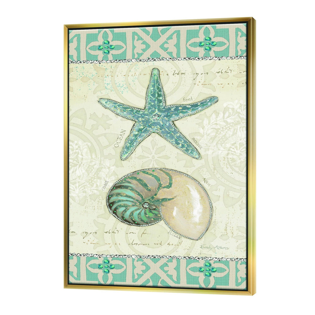 Nautical Coastal Framed Canvas F693884