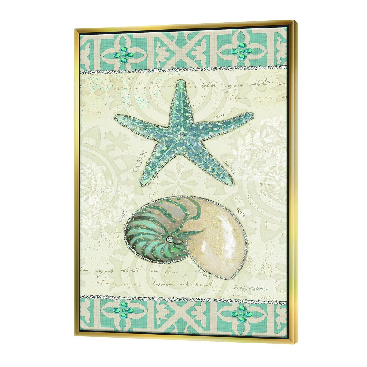 Nautical Coastal Framed Canvas F693884