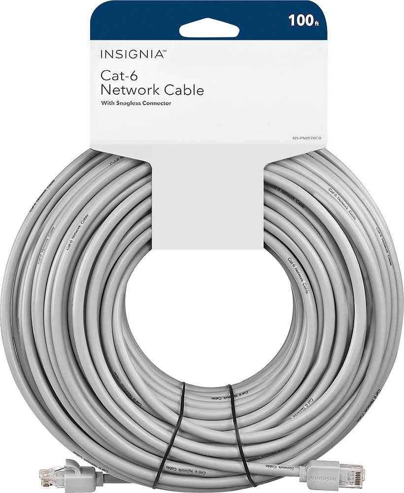 Gray Cat-6 Ethernet Cable F7668