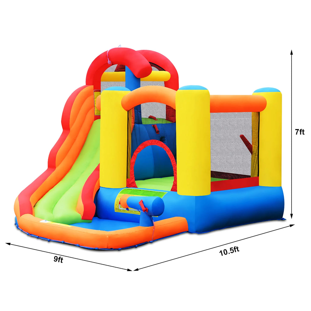 Inflatable Bounce House Water Slide with Splash Pool G2465