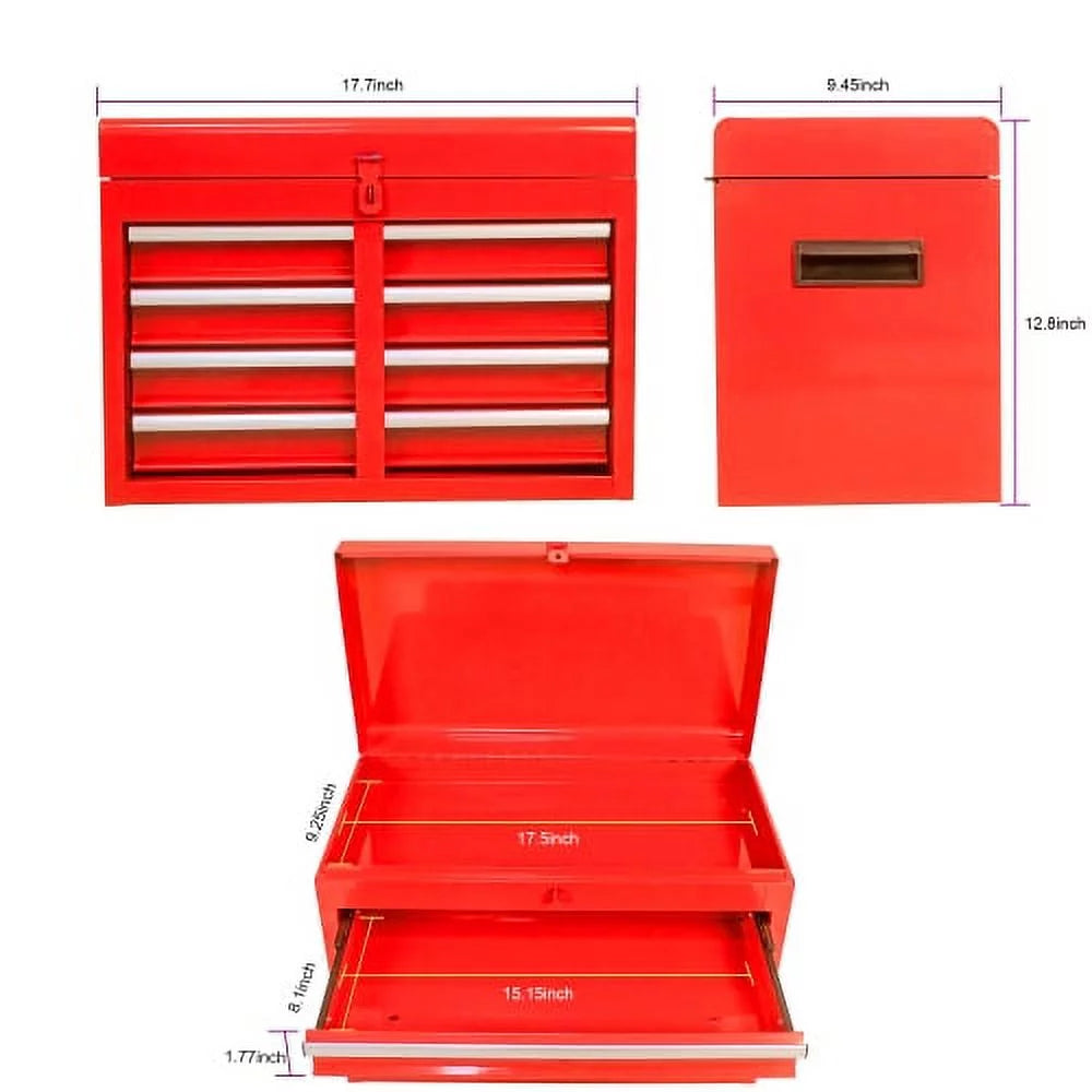 Rolling Tool Chest with Wheels and 8 Drawers, Blue G41333