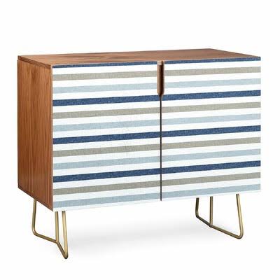 Navy Blue Walnut 2 Door Accent Cabinet G456