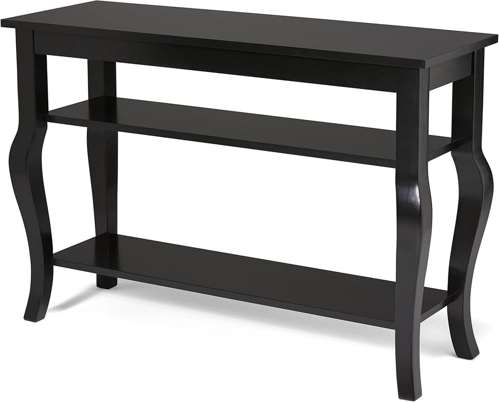 Wood Console Table with Display Shelves Q4724