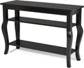 Wood Console Table with Display Shelves Q4724