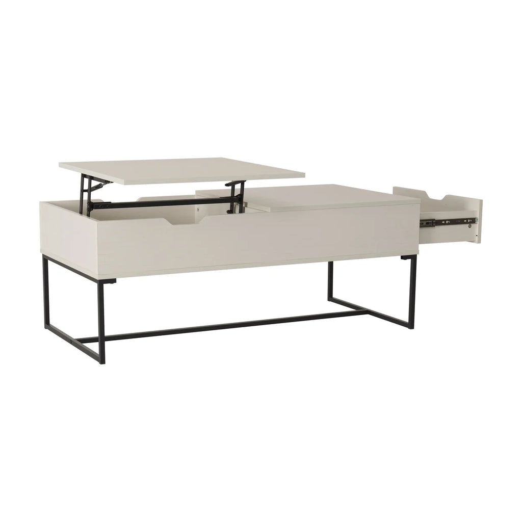 White Half Lift Top Coffee Table L460155